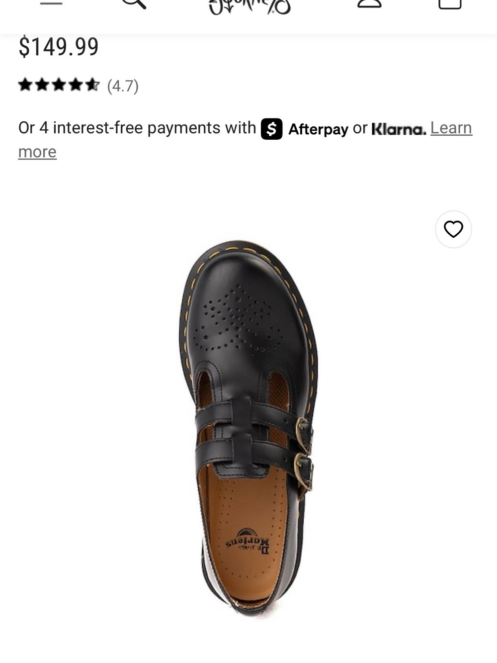 Dr. Martens 8065 Mary Jane Casual Shoe - Black - Picture 3 of 9